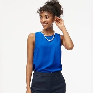 014/ by429 j crew sz m Sleeveless button-back shell